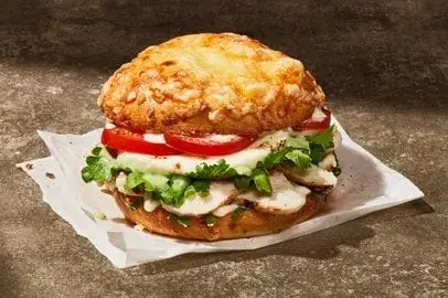 Asiago Bagel Stack - Chicken Roma from Panera Bread