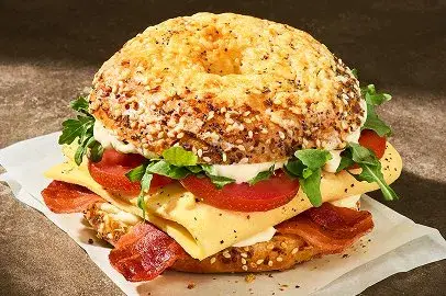Asiago Everything Bagel Stack - Wake-Up BLT from Panera Bread