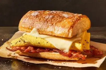Bacon, Egg & Cheese on Artisan Ciabatta from Panera Bread