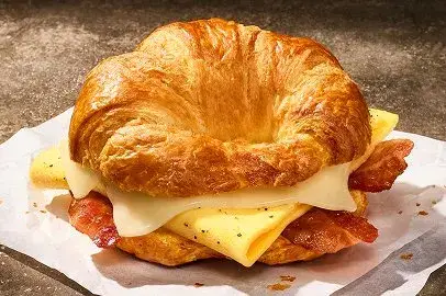 Bacon, Egg & Cheese on Croissant from Panera Bread