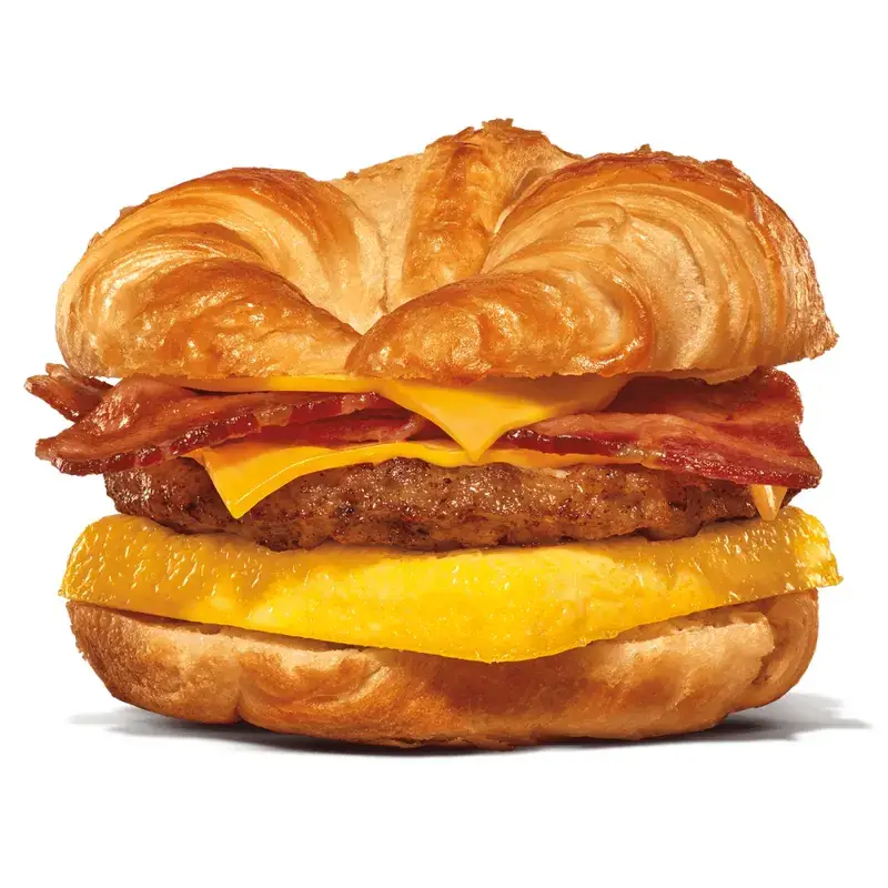 Bacon, Sausage, Egg, & Cheese Croissan'wich from Burger King