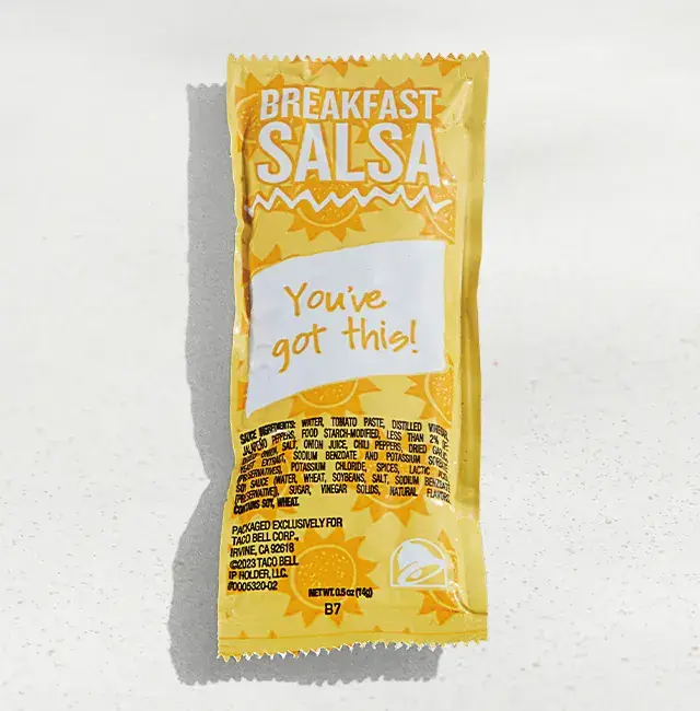 Breakfast Salsa Packet from Taco Bell