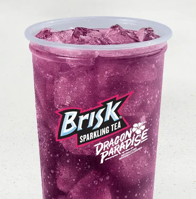 Brisk Dragon Paradise Sparkling Iced Tea from Taco Bell