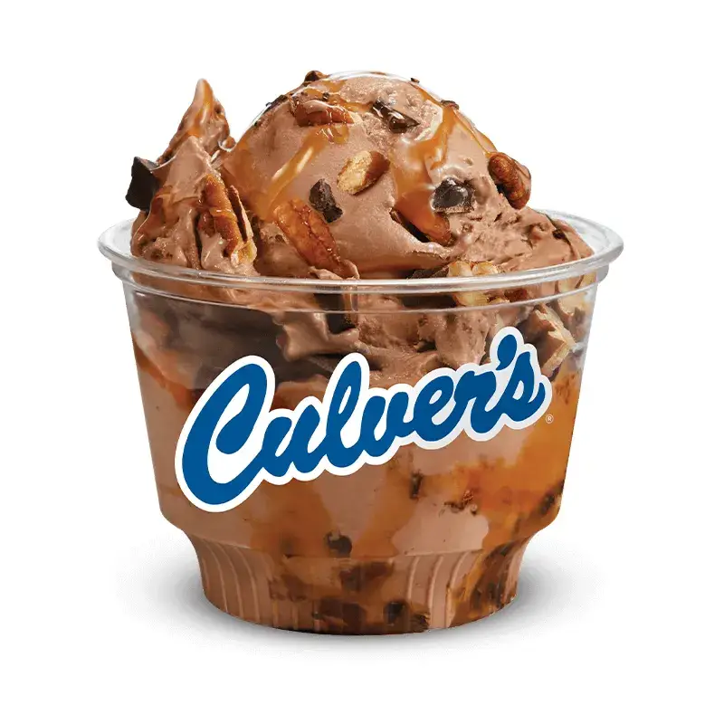 Caramel Chocolate Pecan Flavor of the Day from Culver's