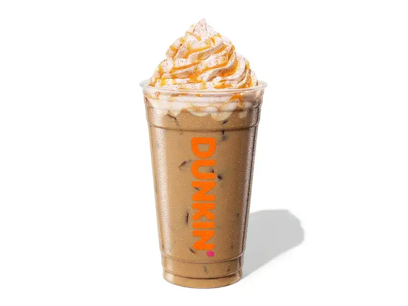 Caramel Craze Signature Iced Latte with Skim Milk from Dunkin'