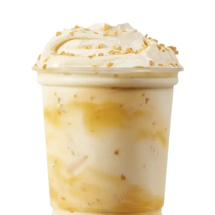 Caramel Crunch Vanilla Frosty Fusion from Wendy's
