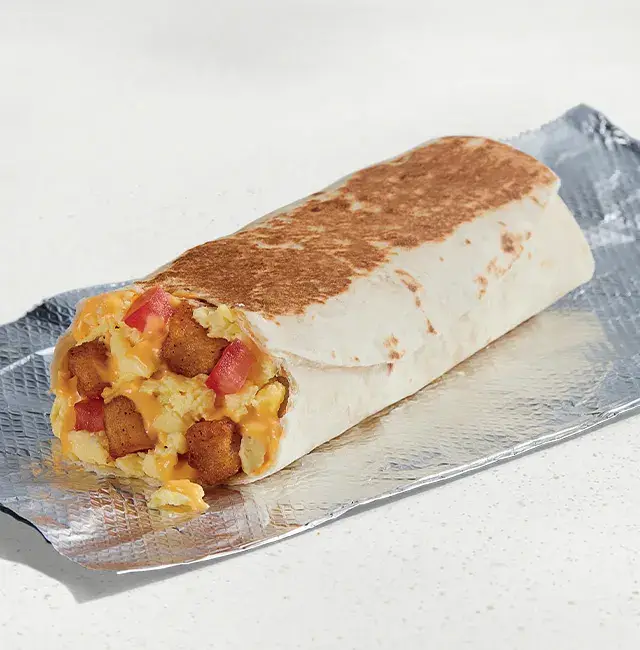 Cheesy Toasted Breakfast Burrito - Fiesta Potato from Taco Bell