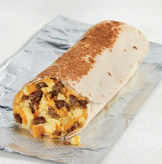Cheesy Toasted Breakfast Burrito - Sausage from Taco Bell