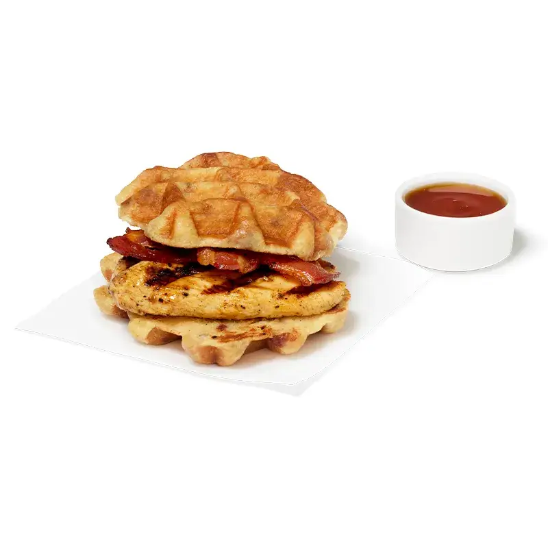 Chicken & Waffles Sandwich w/ Grilled Filet from Chick-fil-A