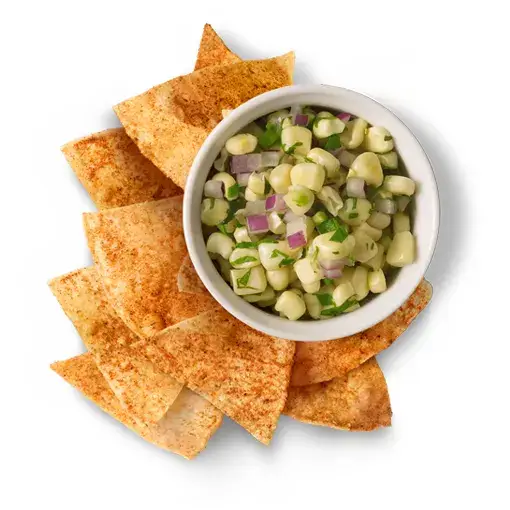 Chili Lime Chips & Roasted Chili-Corn Salsa from Chipotle