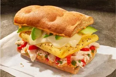 Chipotle Chicken, Egg & Avo on Artisan Ciabatta from Panera Bread