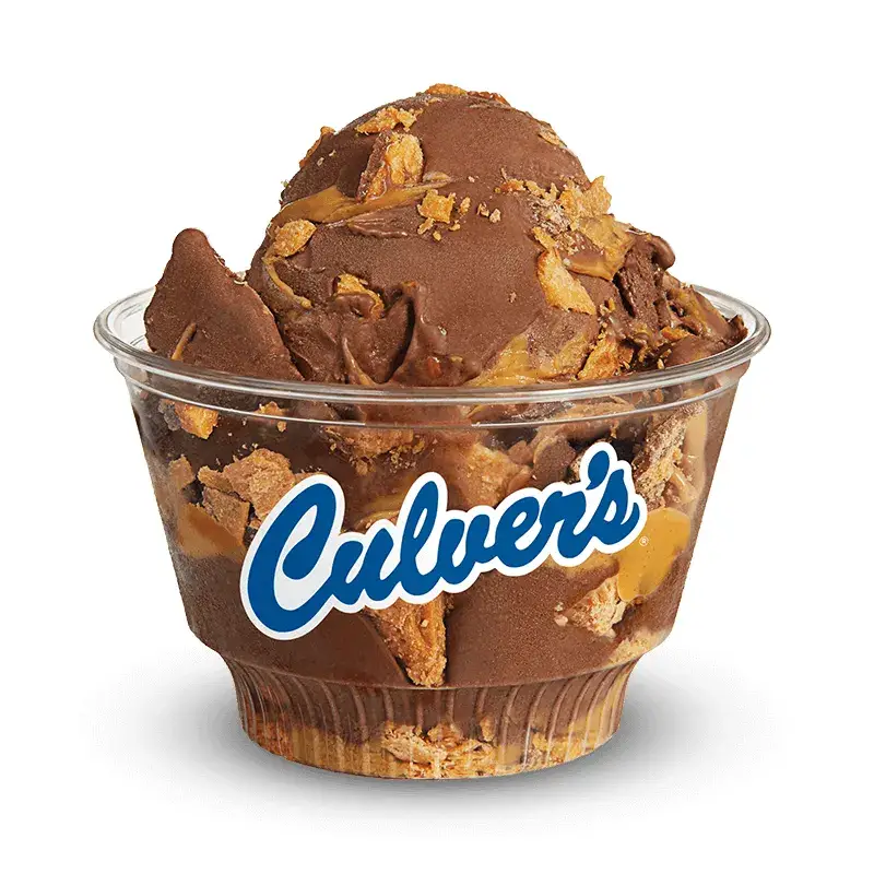 Dark Chocolate Peanut Butter Crunch Flavor of the Day from Culver's