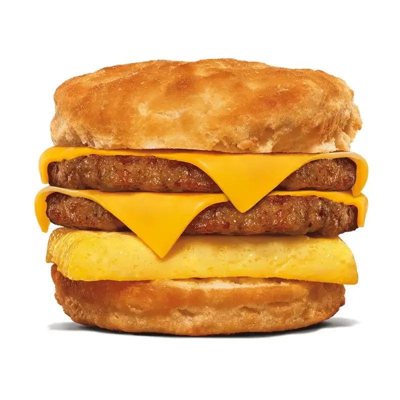 Double Sausage, Egg, & Cheese Biscuit from Burger King