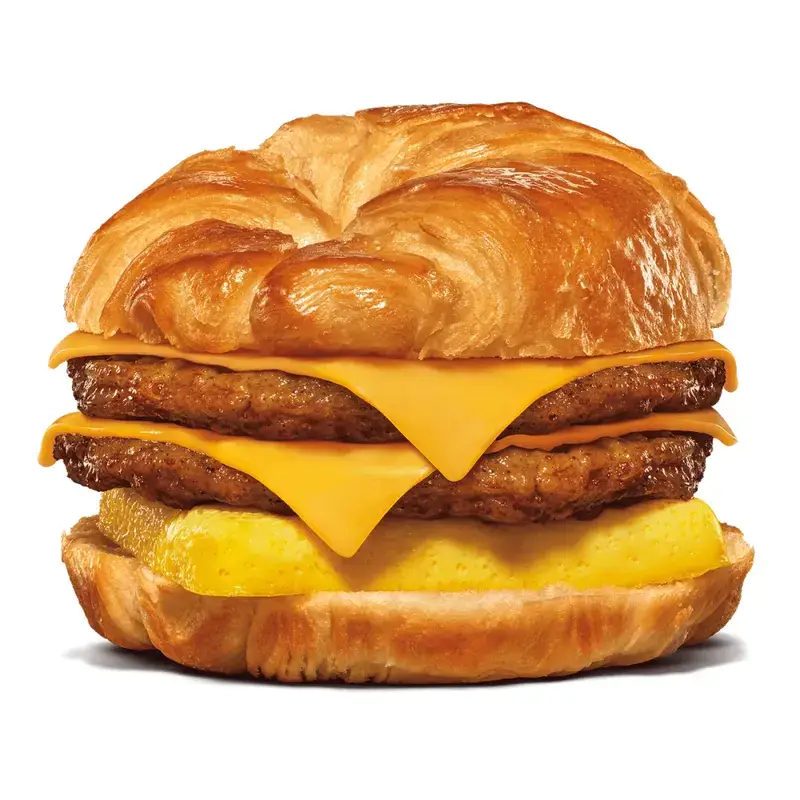 Double Sausage, Egg, & Cheese Croissan'wich from Burger King