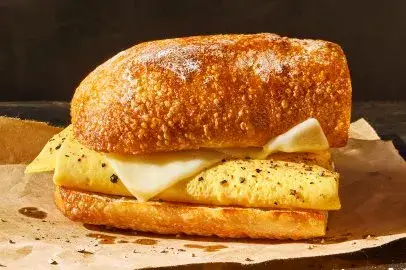 Egg & Cheese on Artisan Ciabatta from Panera Bread