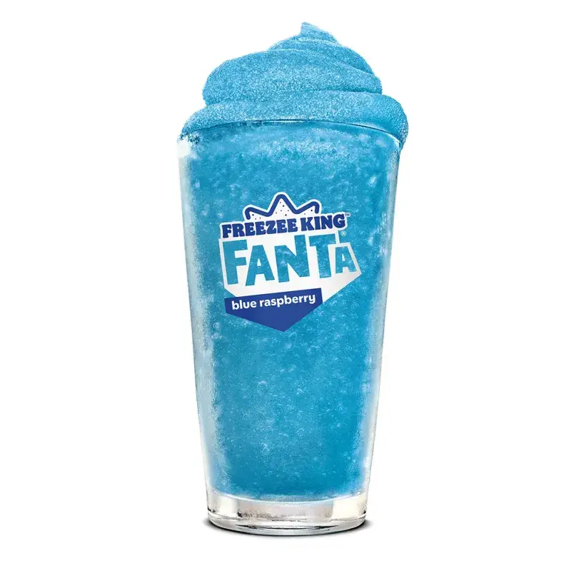 Fanta Blue Raspberry Freezee King from Burger King