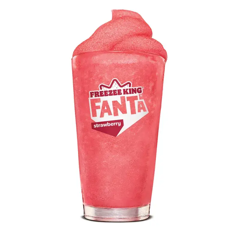 Fanta Strawberry Freezee King from Burger King