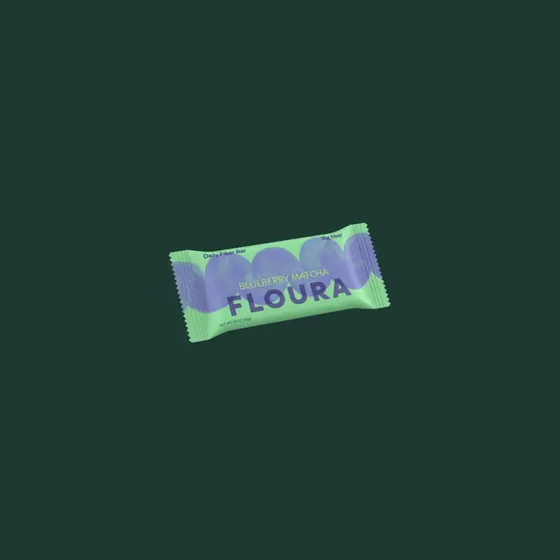 Floura Blueberry Matcha Fiber Bar from Starbucks