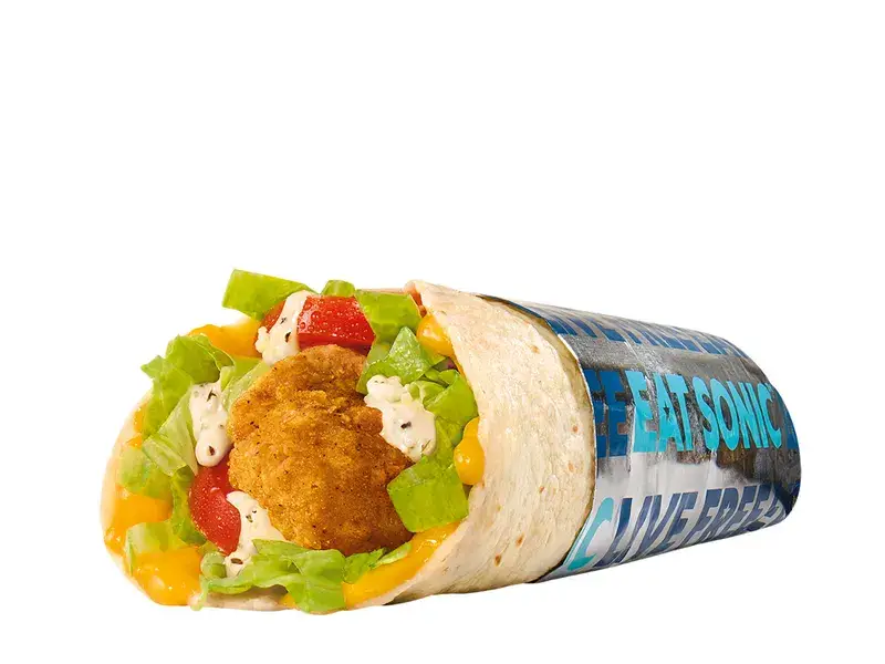 Garlic Parmesan Ranch Crispy Tender Wrap from Sonic