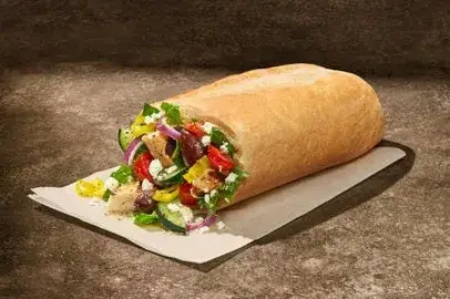 Greek with Chicken Salad Stuffer from Panera Bread