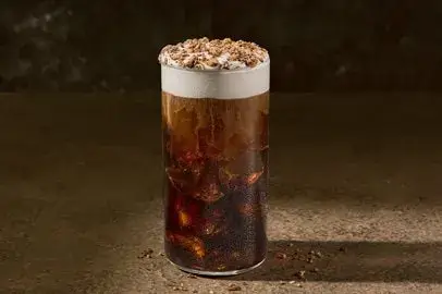 Hazelnut Flavored Mocha Iced Coffee from Panera Bread