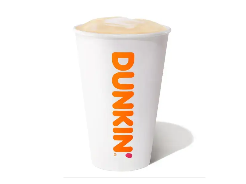 Hot Latte with Skim Milk and Sugar from Dunkin'