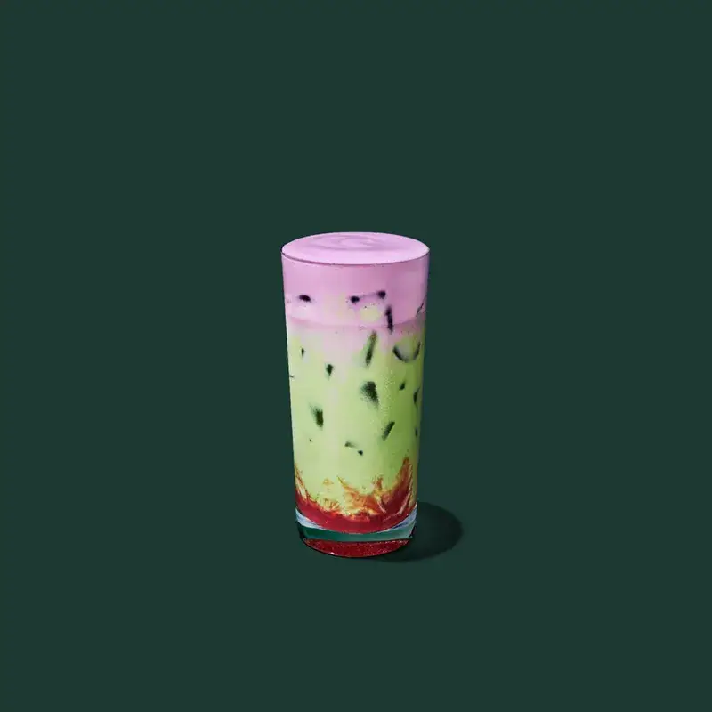 Iced Double Berry Matcha from Starbucks