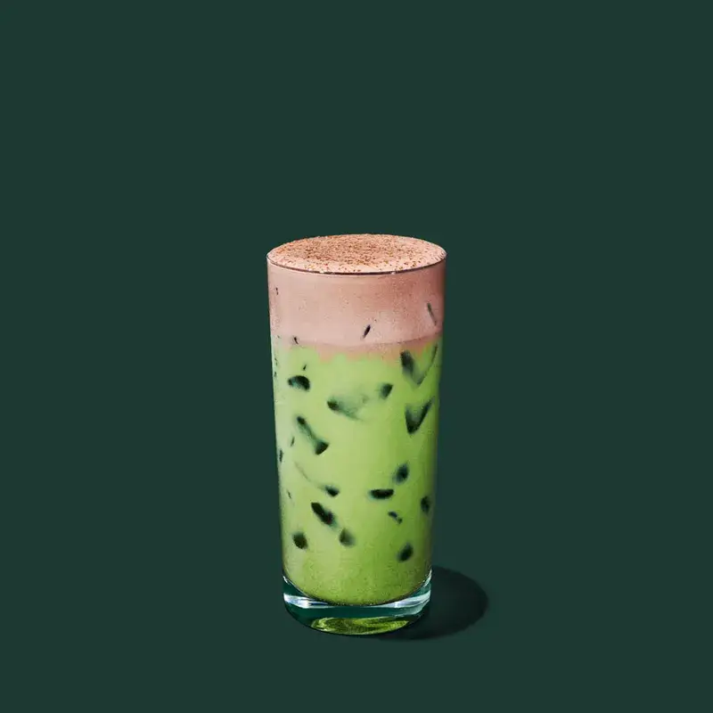 Iced Dubai Chocolate Matcha from Starbucks