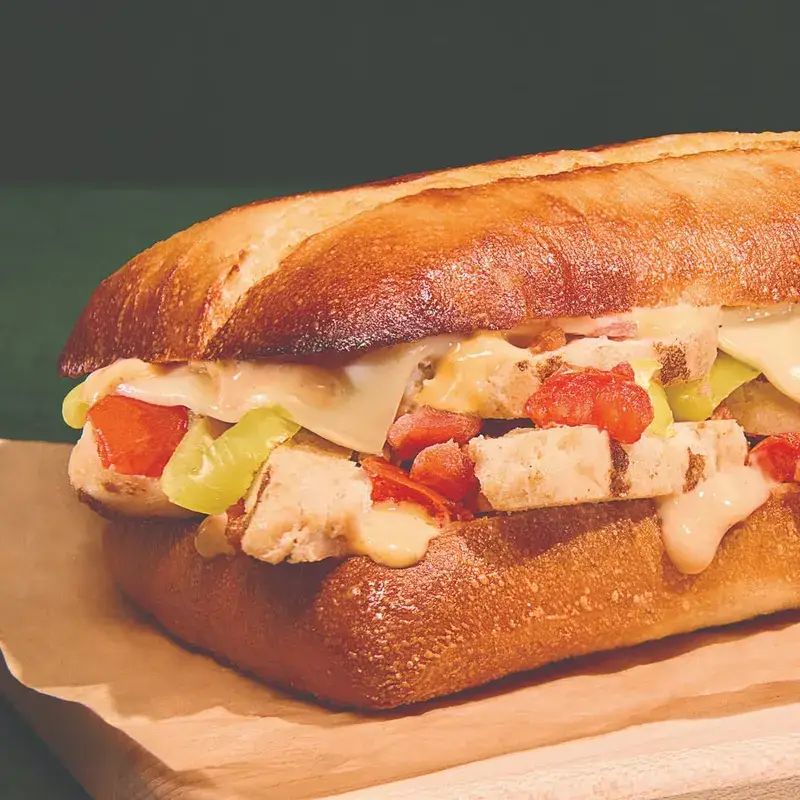 Italian Chicken Bacon Ranch Oven-Toasted Sandwich from Papa Johns