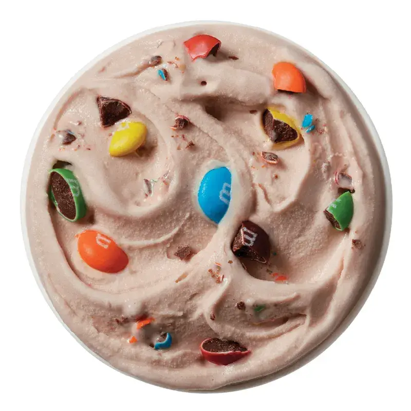 M&M's Chocolate Candy Blizzard from Dairy Queen