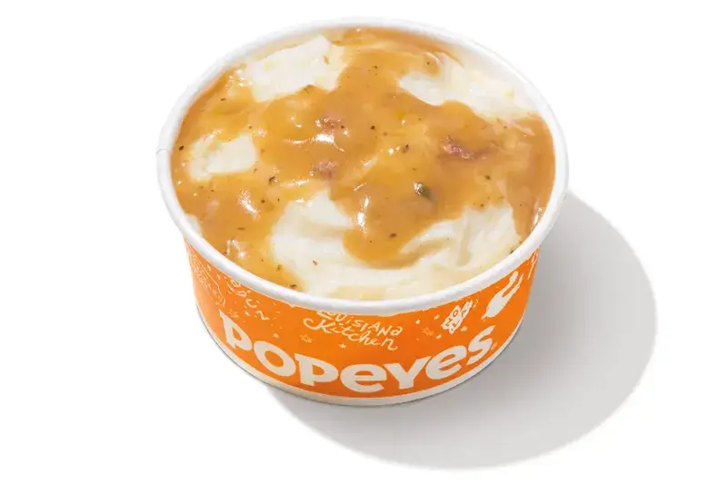 Mashed Potatoes with Cajun Gravy from Popeyes