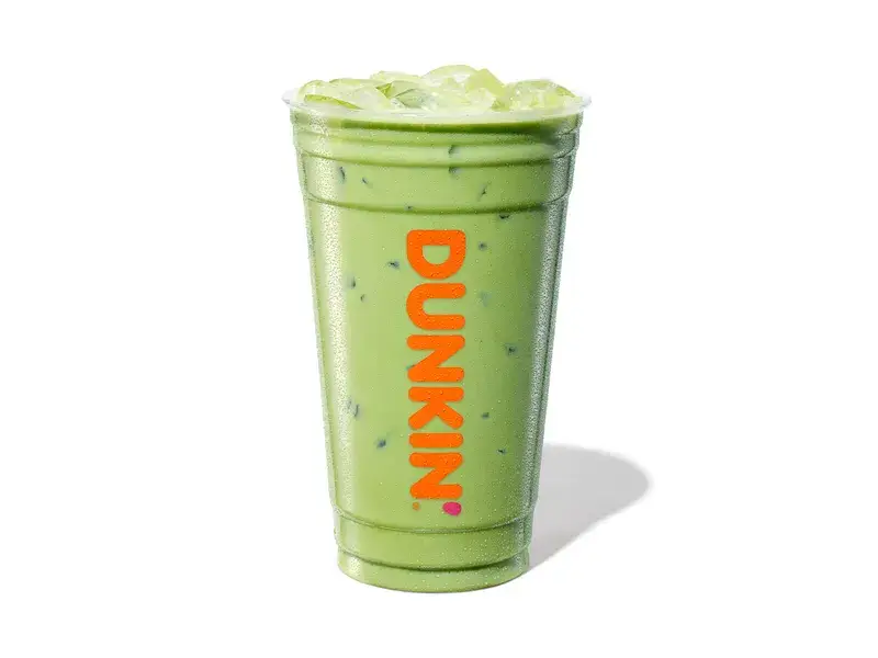 Matcha Iced Latte with Skim Milk from Dunkin'