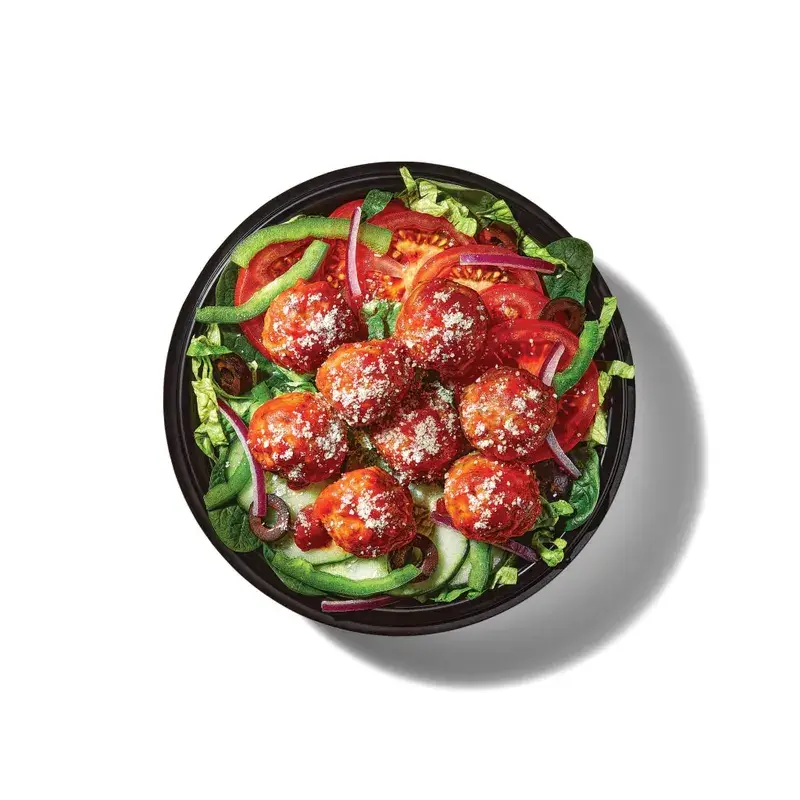 Meatball Marinara with MVP Parmesan Vinaigrette Protein Bowl from Subway