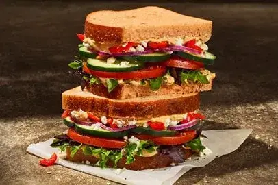 Mediterranean Veggie on Tomato Basil from Panera Bread