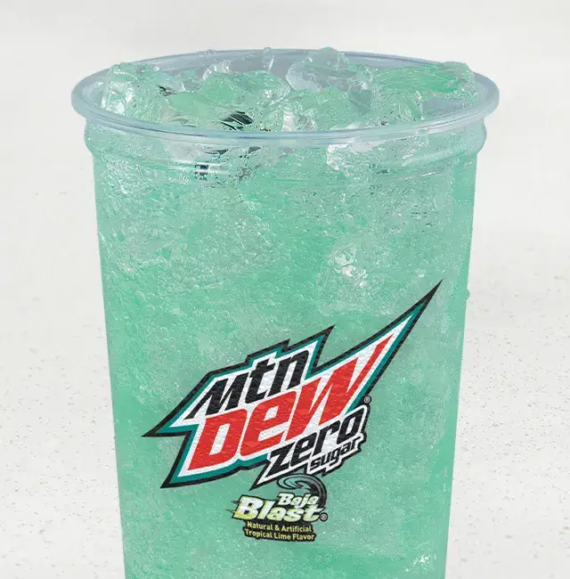 Mtn Dew Baja Blast Zero Sugar from Taco Bell
