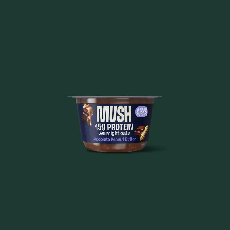 MUSH Chocolate Peanut Butter Protein Overnight Oats from Starbucks