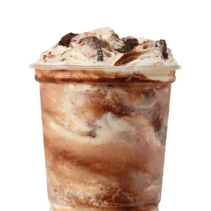 OREO Brownie Vanilla Frosty Fusion from Wendy's
