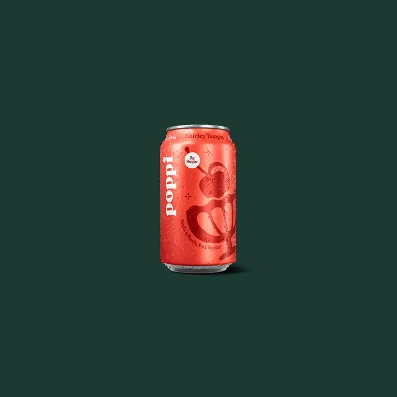 Poppi Shirley Temple Soda from Starbucks