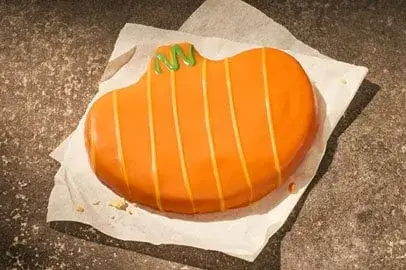 Pumpkin Shaped Shortbread Cookie from Panera Bread