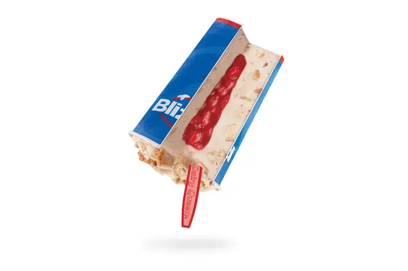Royal New York Cheesecake Blizzard Filled with Strawberry from Dairy Queen