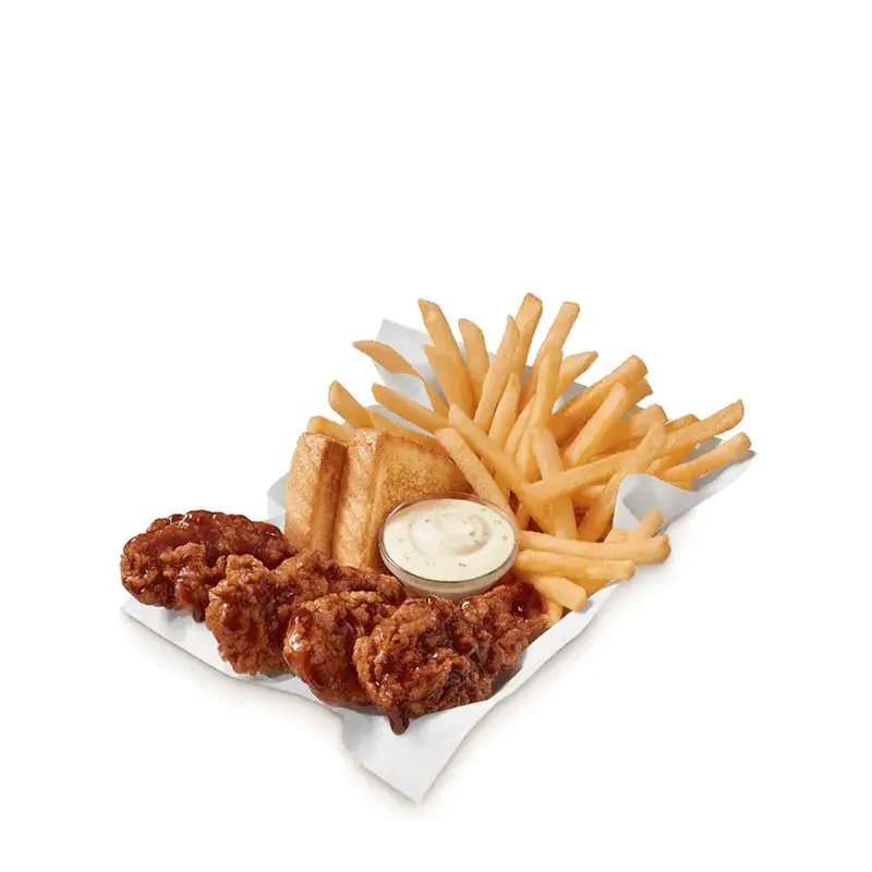 Sauced & Tossed Honey BBQ Chicken Strip Basket from Dairy Queen
