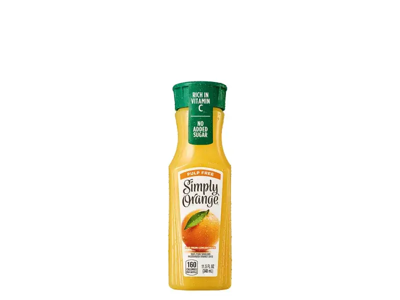 Simply Orange Juice Bottle from Sonic