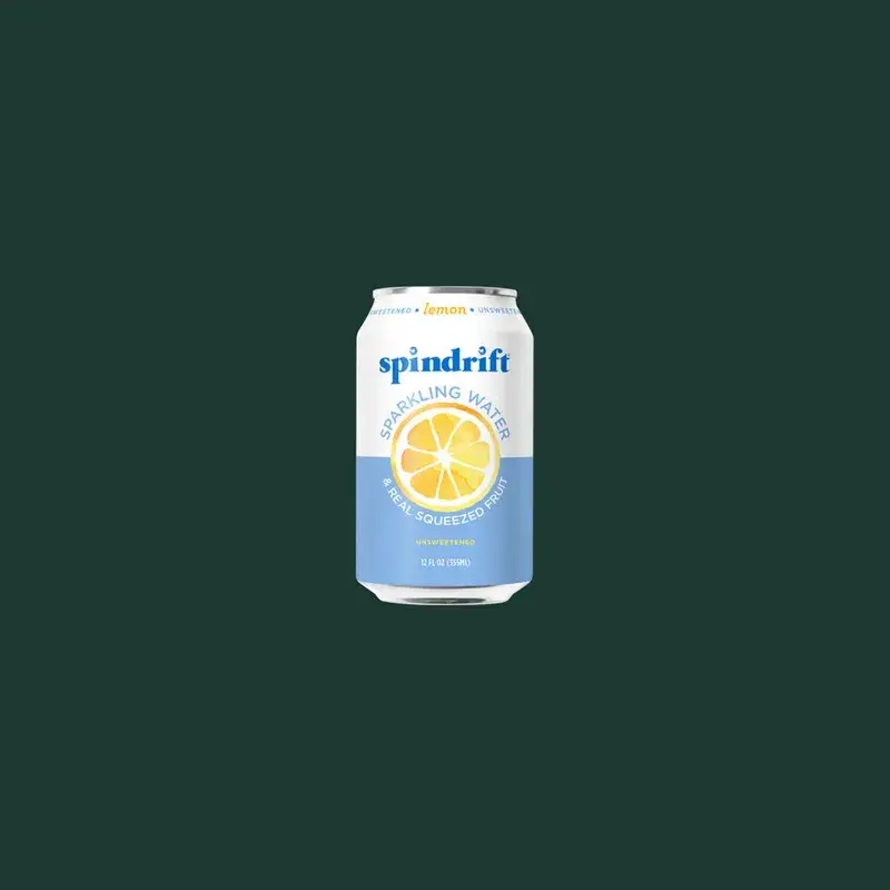 Spindrift Lemon Sparkling Water from Starbucks