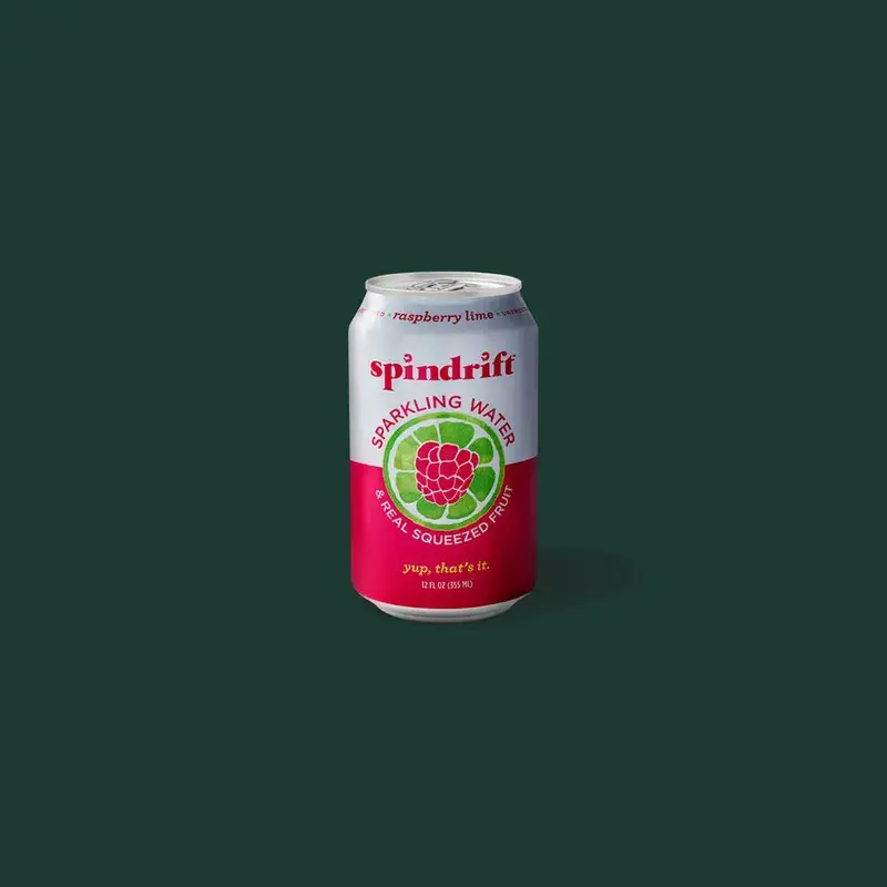Spindrift Raspberry Lime Sparkling Water from Starbucks