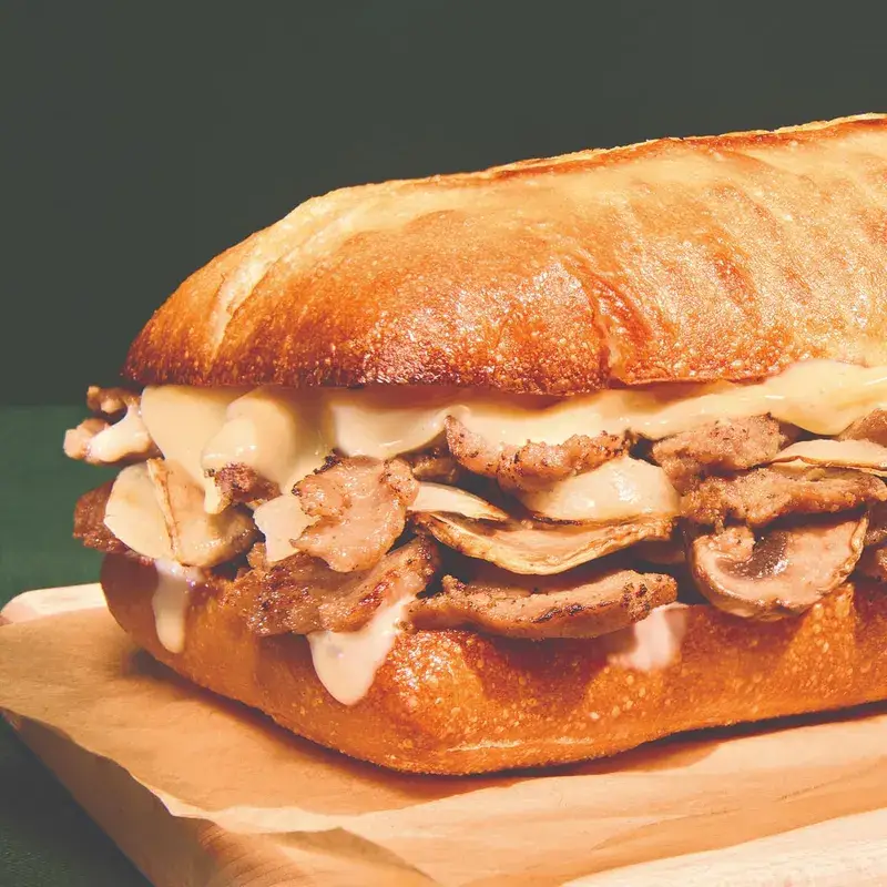 Steak & Mushroom Oven-Toasted Sandwich from Papa Johns