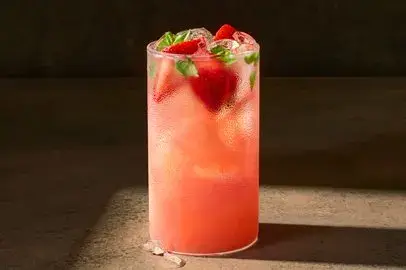 Strawberry Basil Lemonade Fresca from Panera Bread