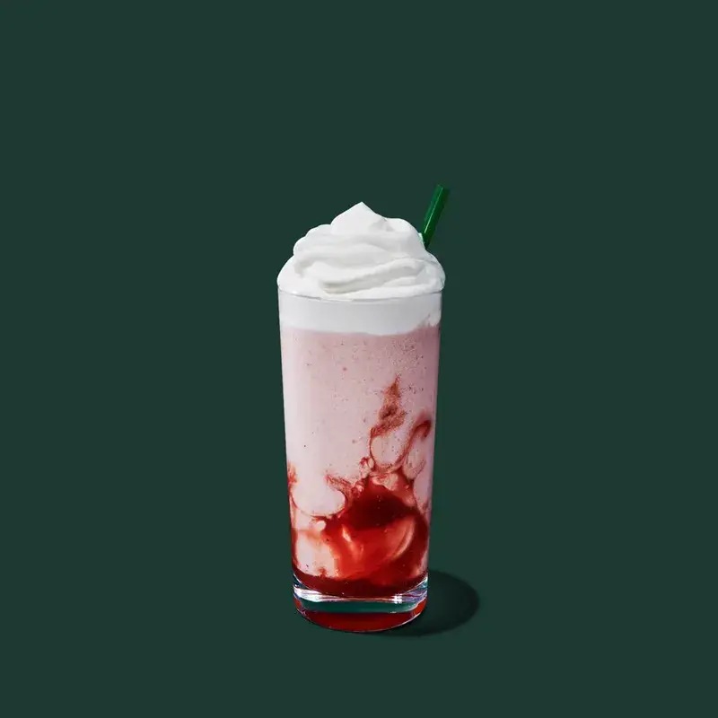 Strawberry Crème Frappuccino Blended Beverage from Starbucks