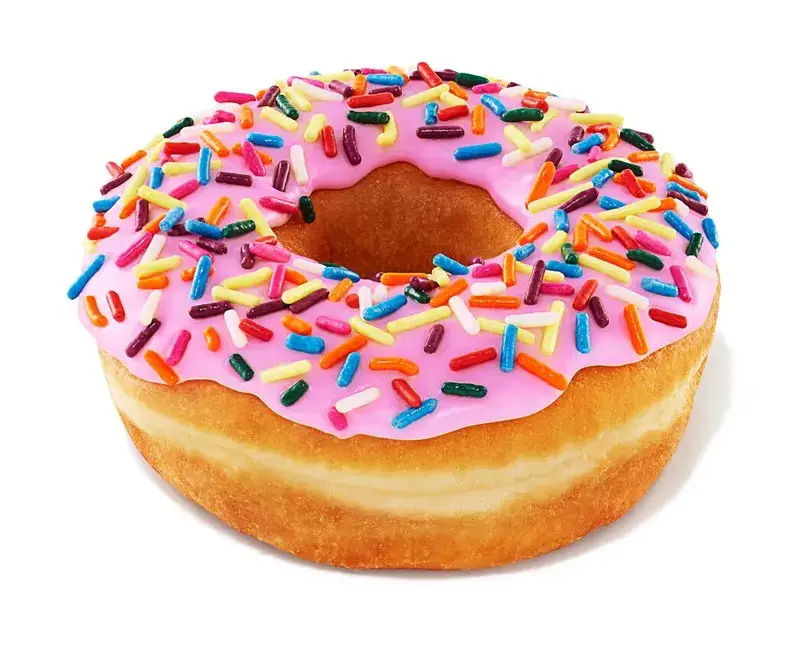 Strawberry Frosted with Sprinkles Donut from Dunkin'