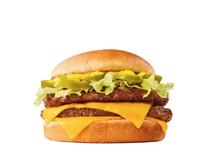 Super Sonic Jalapeño Double Cheeseburger with Mustard from Sonic