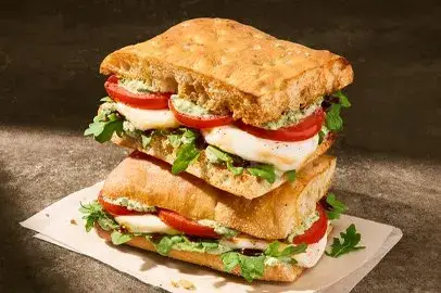 Toasted Caprese Focaccia from Panera Bread
